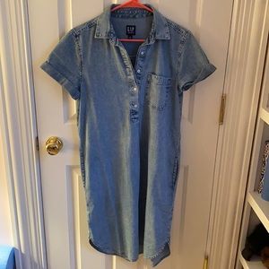 Gap Factory Denim Shirtdress